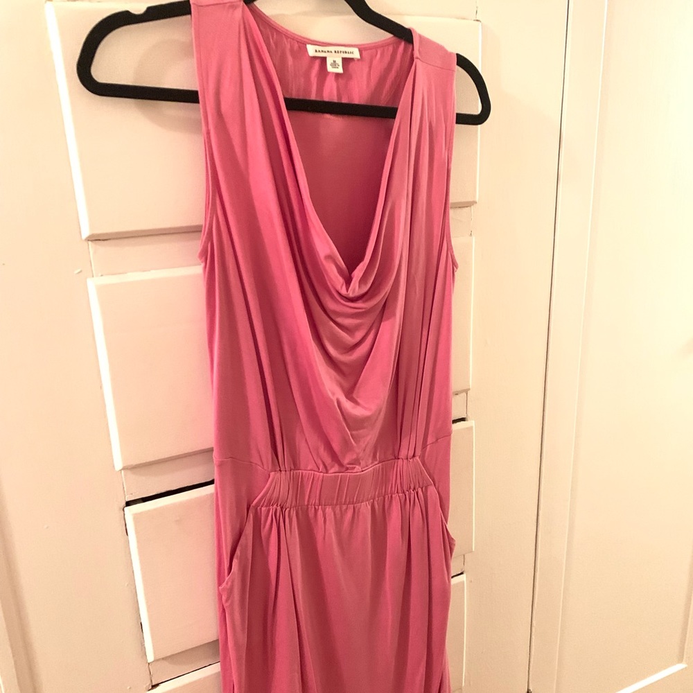 Banana republic pink cotton dress